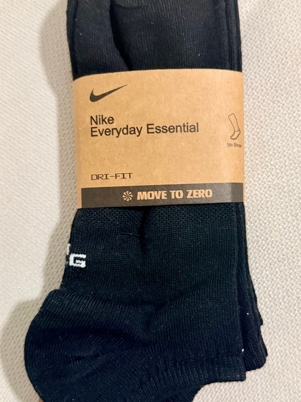 Nike Black Everyday Essential No-Show Athletic Socks